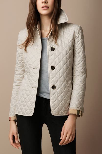 Women's Quilted Button Jacket