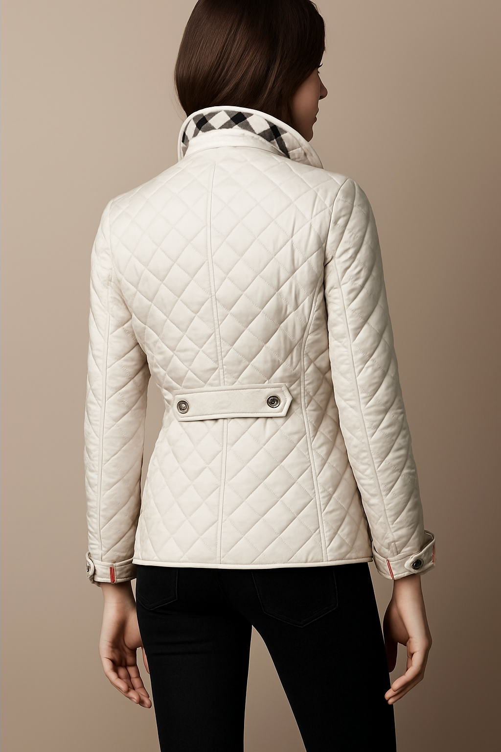 Women's Quilted Button Jacket