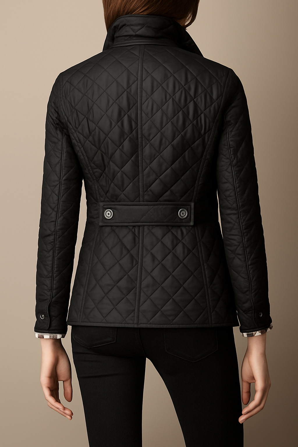 Women's Quilted Button Jacket