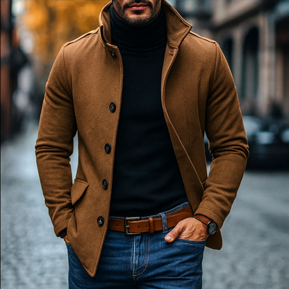 Men's Wool Tailored Overcoat