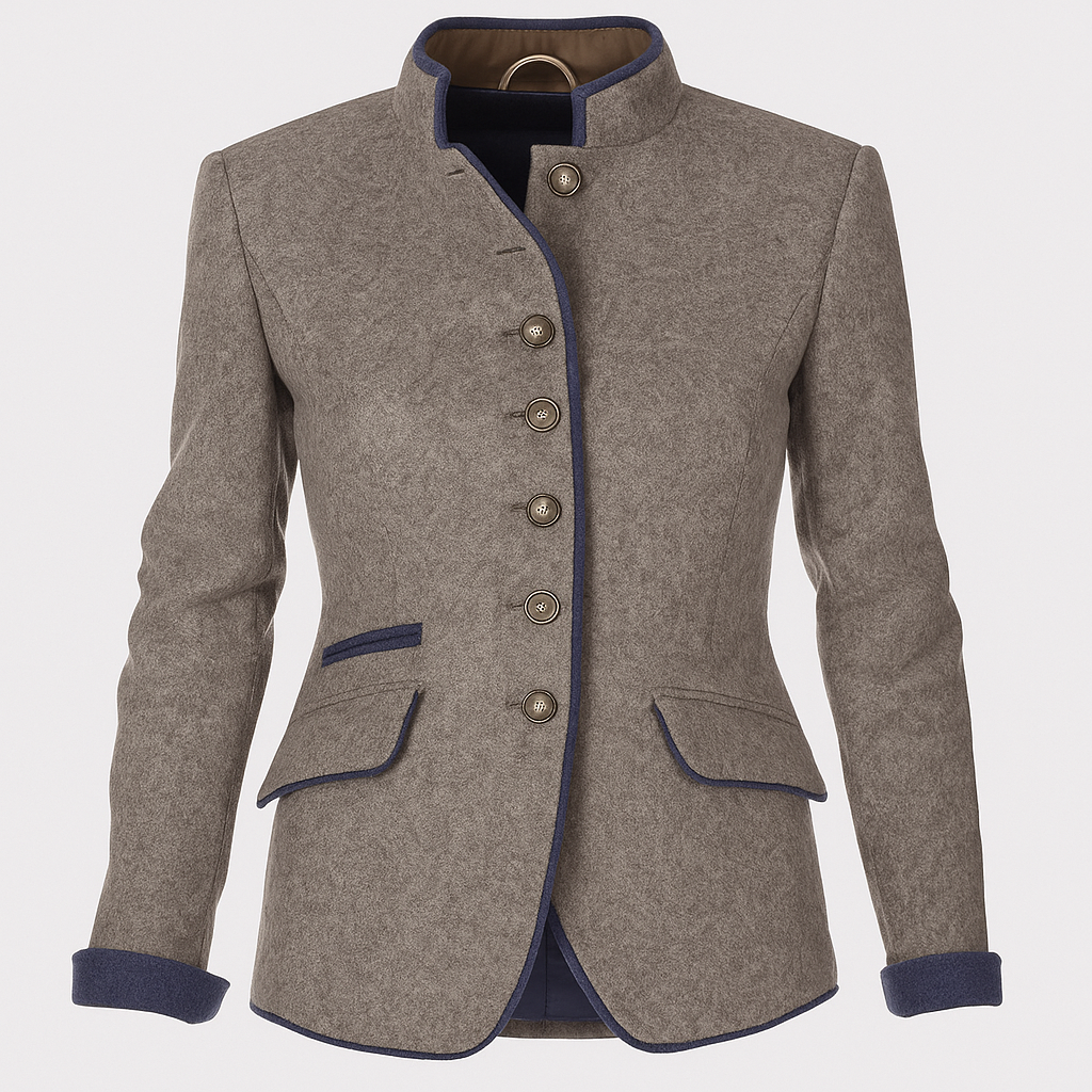 Women's Long Sleeve Jacket Plain Color - VibreMode