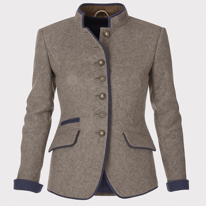 Women's Long Sleeve Jacket Plain Color Layered - VibreMode
