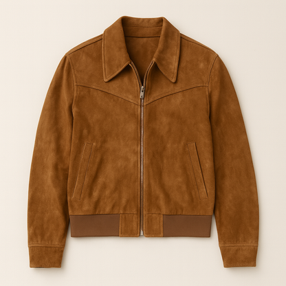 Men's Faux Suede Jacket - VibreMode