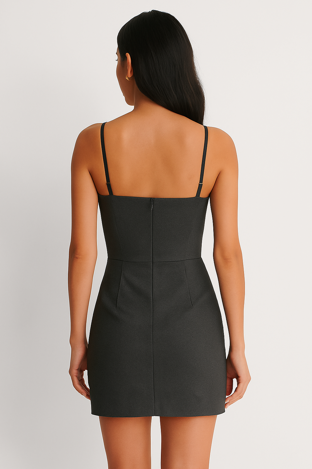 Women's Gray Mini Bodycon Dress