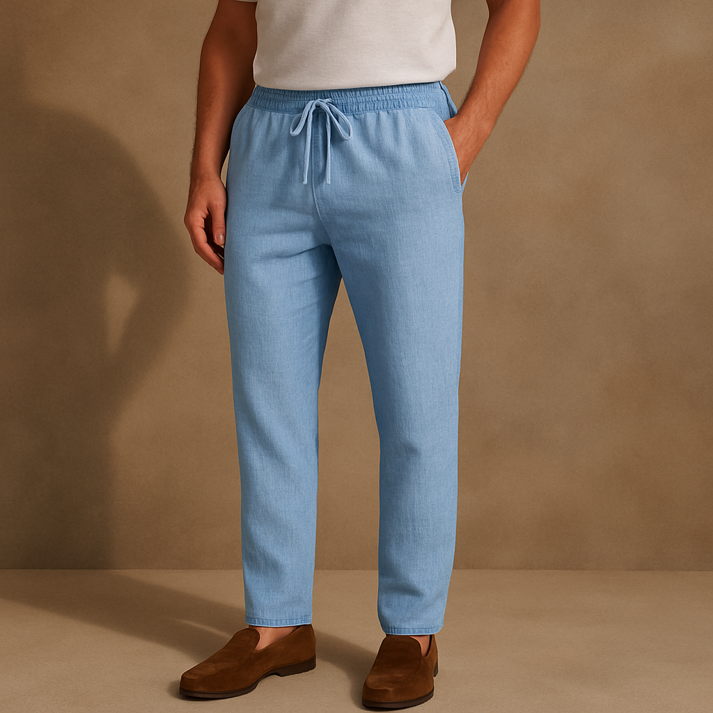 Men's Linen Pants Casual Summer Fit