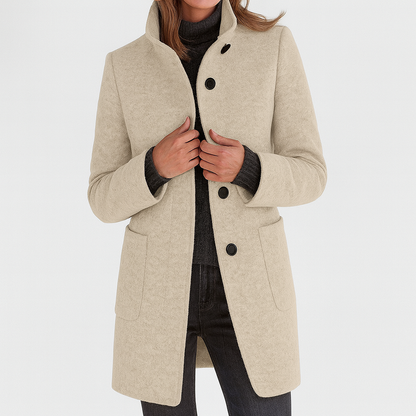Women's Mid-Length Button Coat