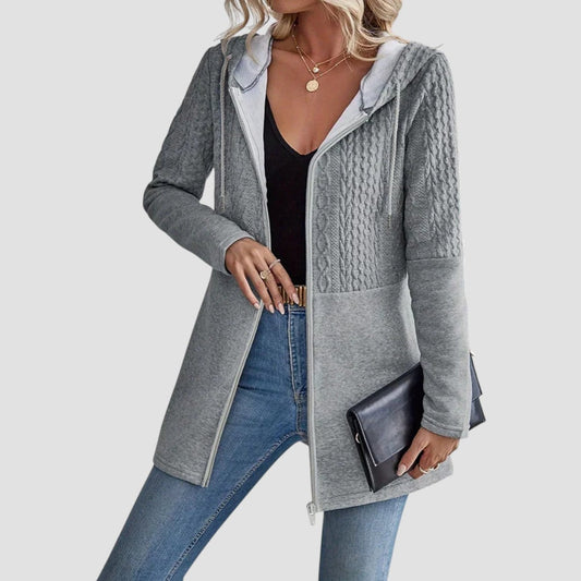Soft Zip Up Hooded Sweatshirt - VibreMode