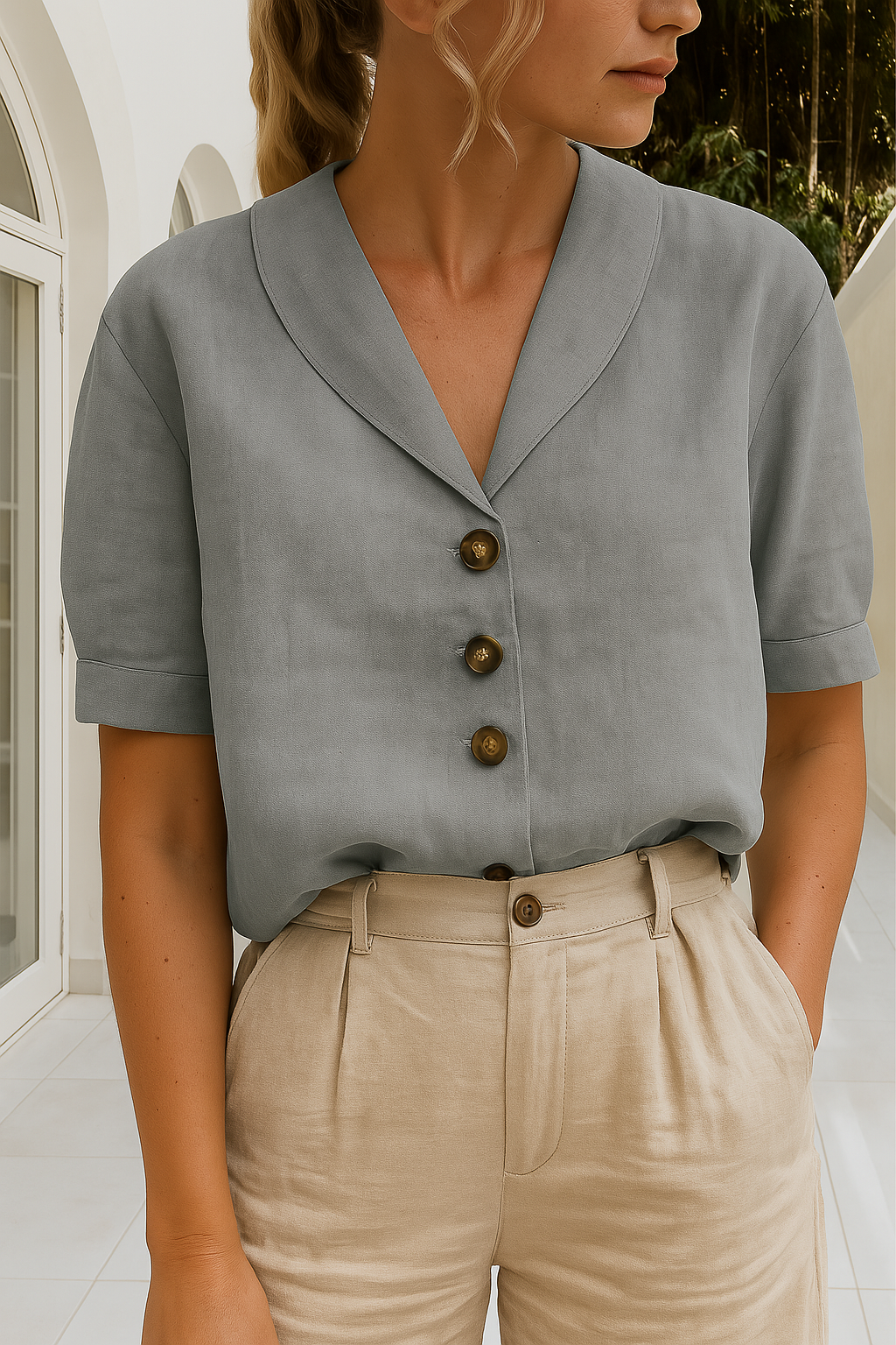 Classic Women's Fashion Blouse