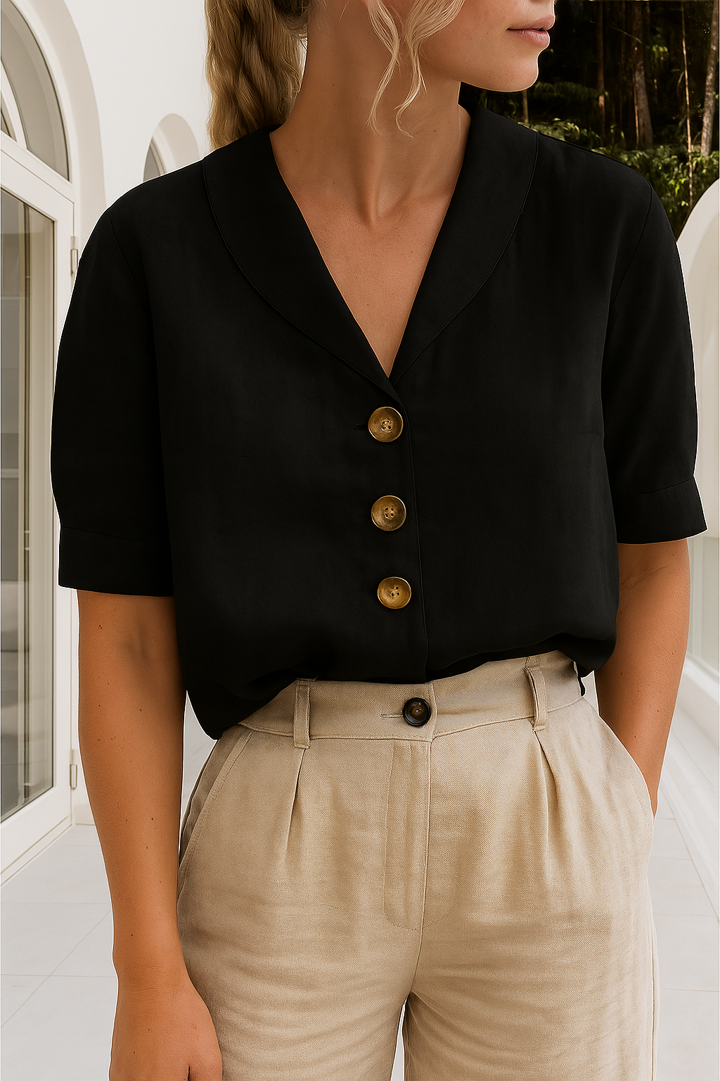 Classic Women's Fashion Blouse