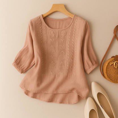 Casual Floral Loose Fit Top