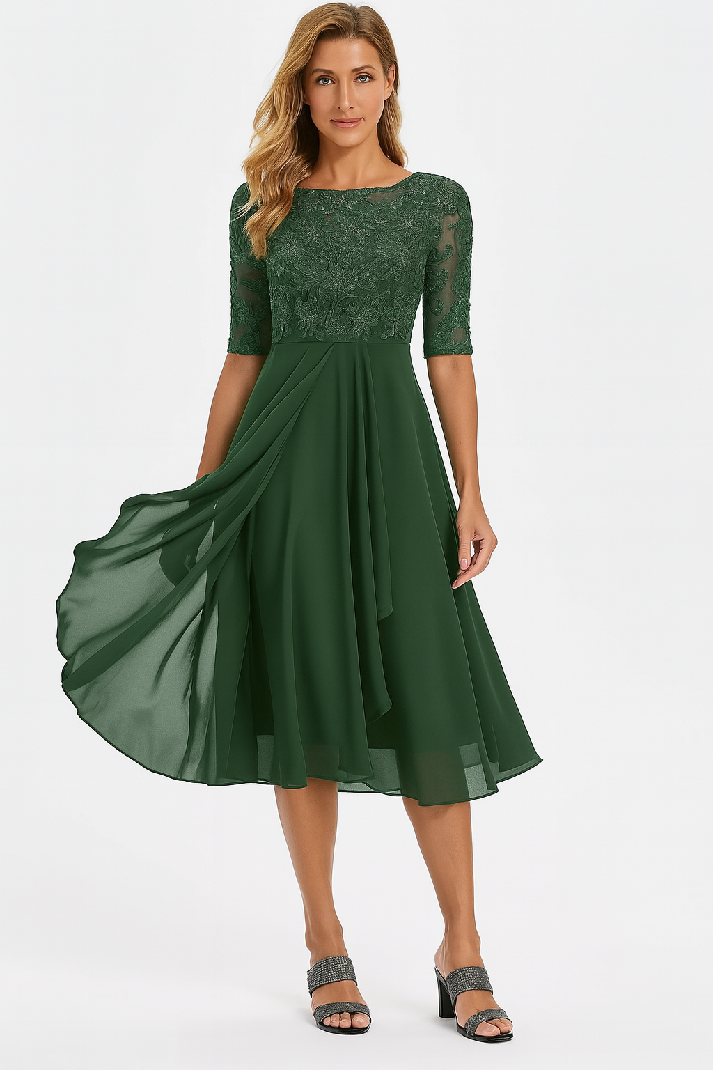 Floral Women's Casual Midi Sundress