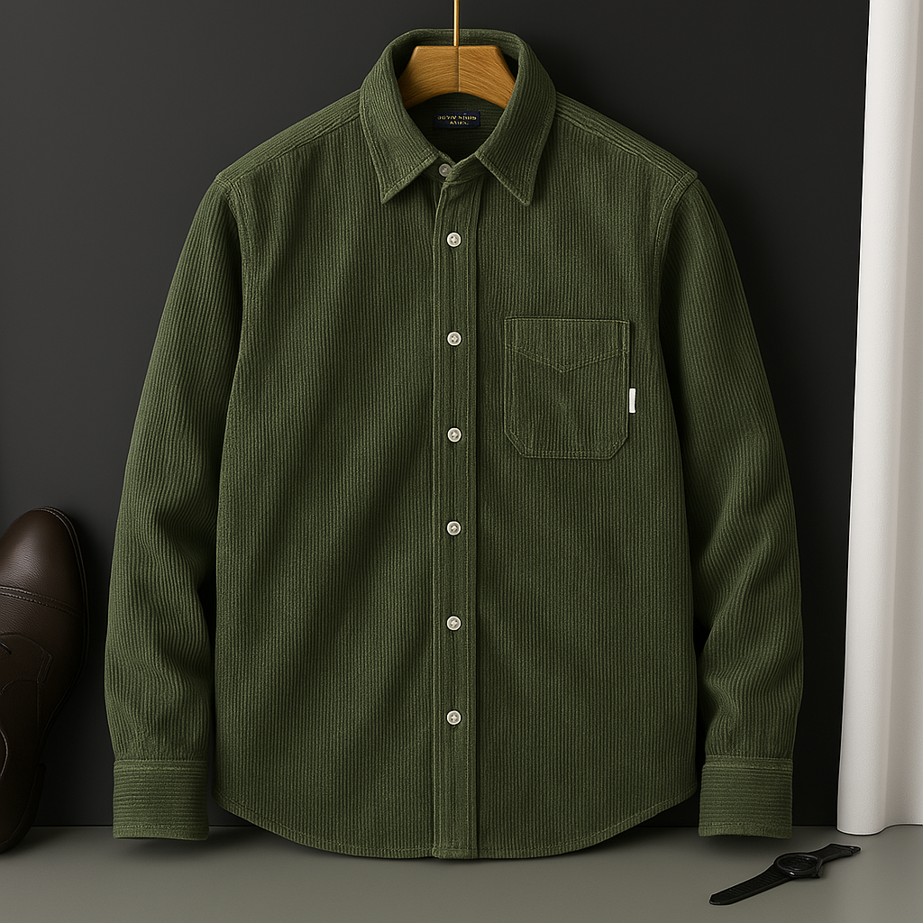 Leonardo Ultra-Soft Corduroy Shirt - Sydney Fraiser