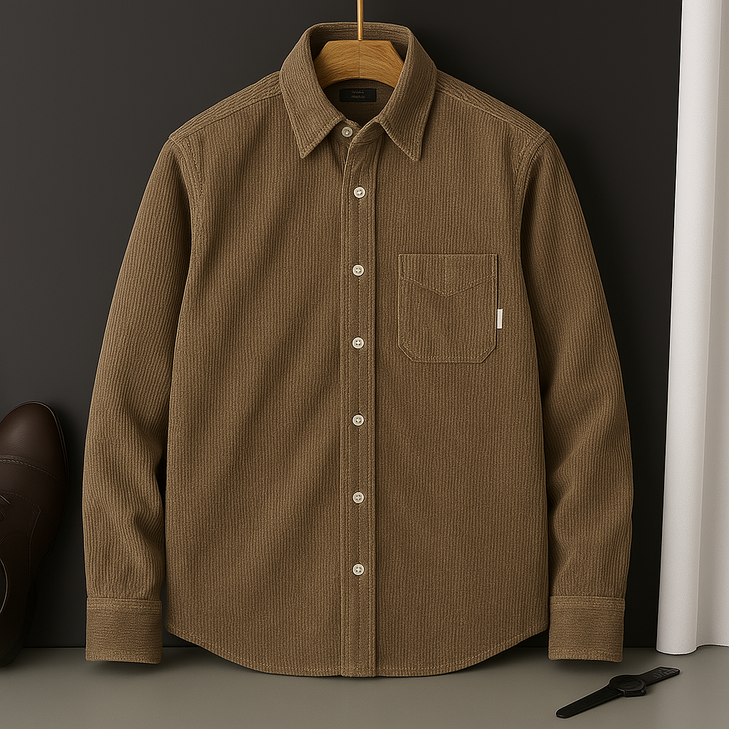 Leonardo Ultra-Soft Corduroy Shirt - Sydney Fraiser