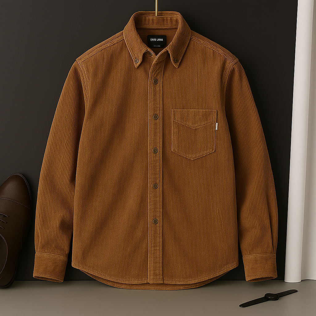 Leonardo Ultra-Soft Corduroy Shirt - Sydney Fraiser
