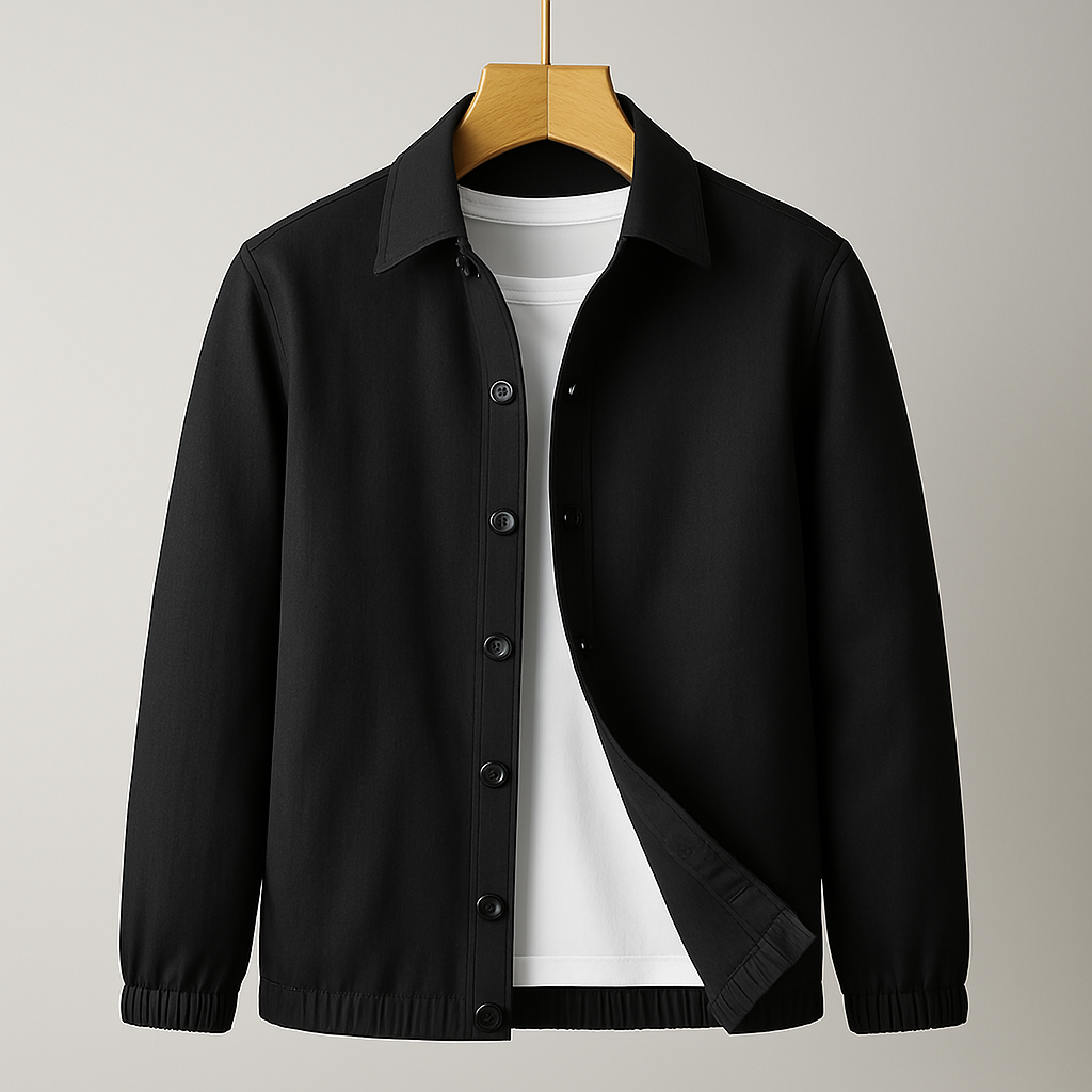 Classic Fitted Leather Jacket