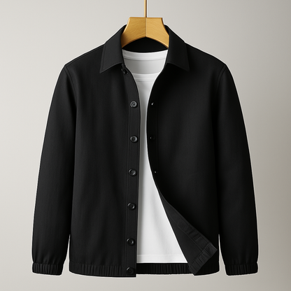 Classic Fitted Leather Jacket