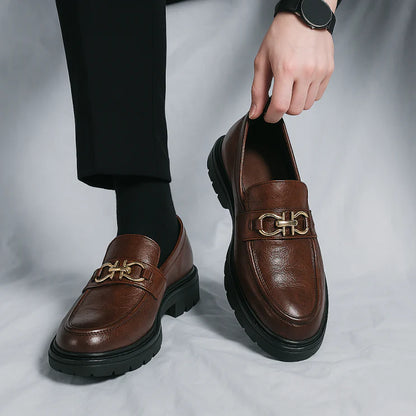 Classic Mens Leather Slip On Shoes