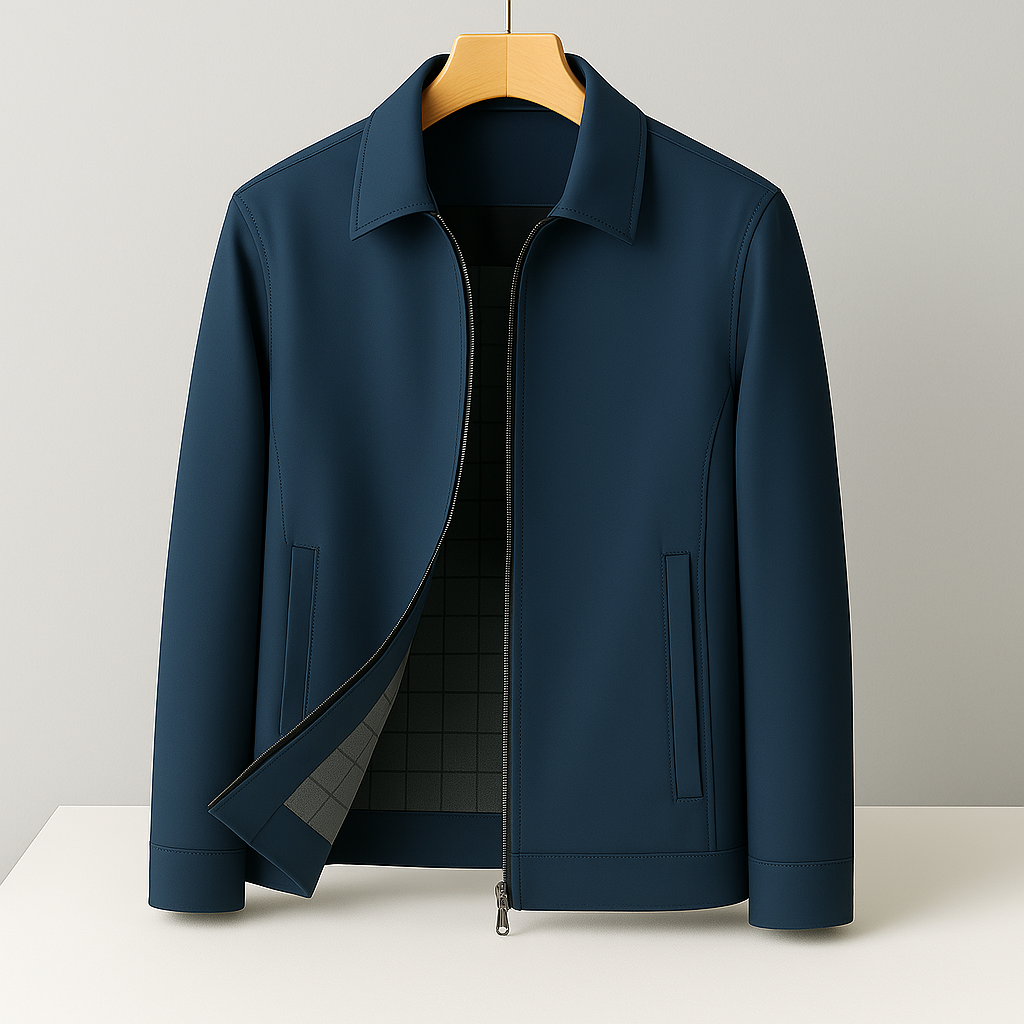 Men's Leather Boris Jacket → Classic Mens Biker Jacket