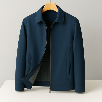 Men's Leather Boris Jacket → Classic Mens Biker Jacket