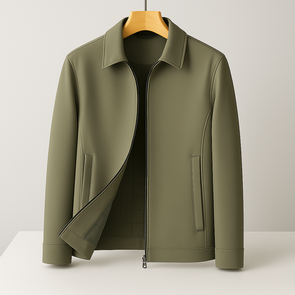 Men's Leather Boris Jacket → Classic Mens Biker Jacket