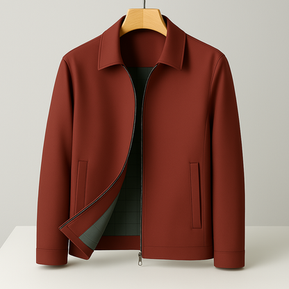 Men's Leather Boris Jacket → Classic Mens Biker Jacket - VibreMode