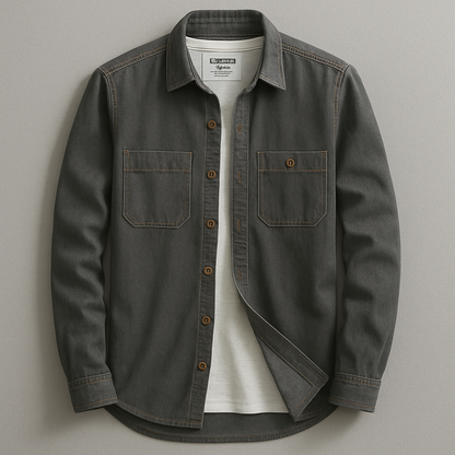 Pure Cotton Casual Button Shirt - VibreMode