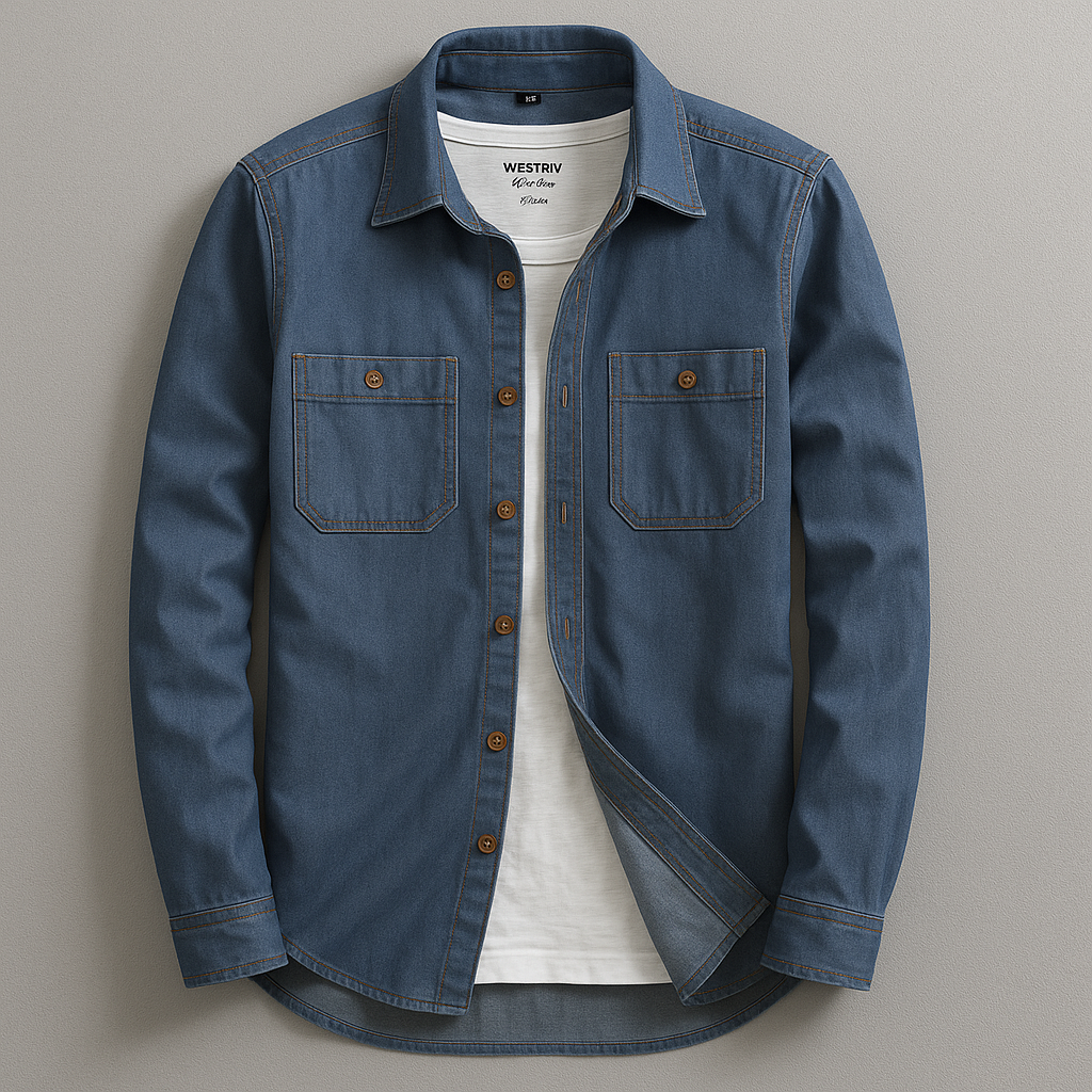 Pure Cotton Casual Button Shirt
