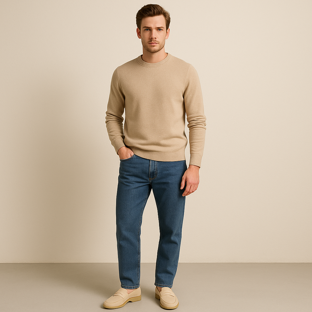 Men's Suede Penny Loafers Slip-On Comfort Shoes