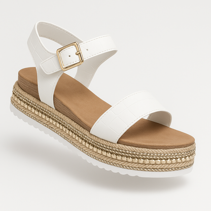Comfortable Arch Support Flat Strap Sandals - VibreMode