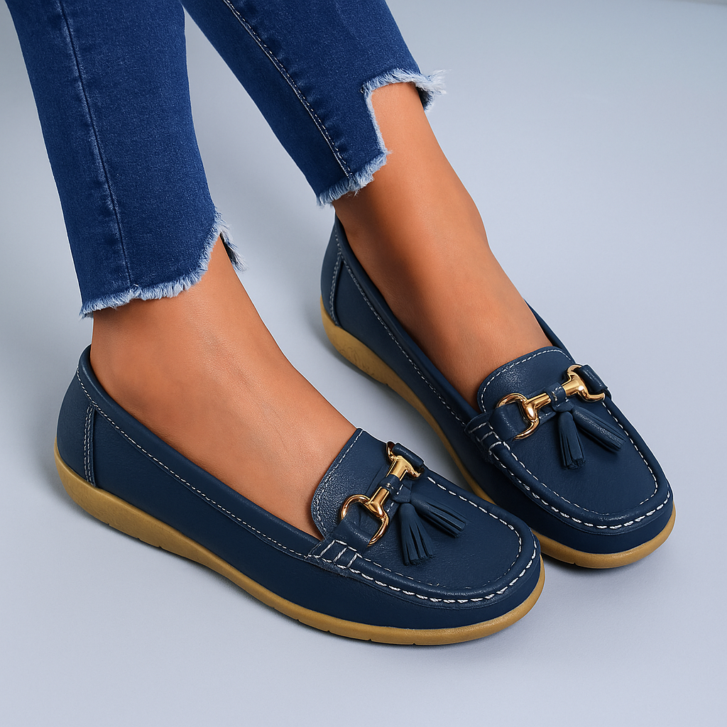 Women's Wedge Loafers Retro Style