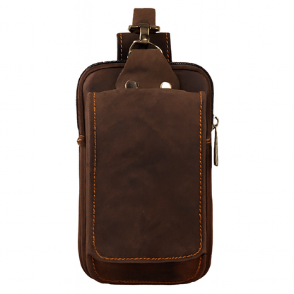 Men's Leather Hip Bag