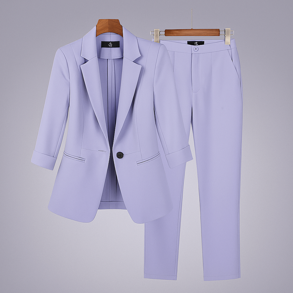Women's Formal Blazer Suit Set Pants - VibreMode