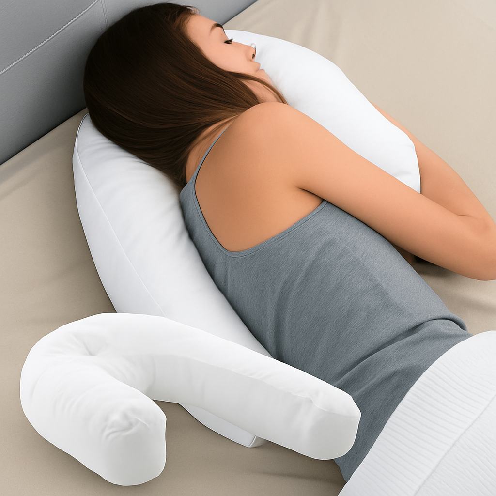 Ergonomic Side Sleeper Pillow Contoured Memory Foam - VibreMode