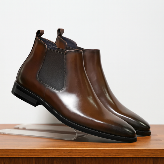 Genuine Leather Chelsea Boots - VibreMode