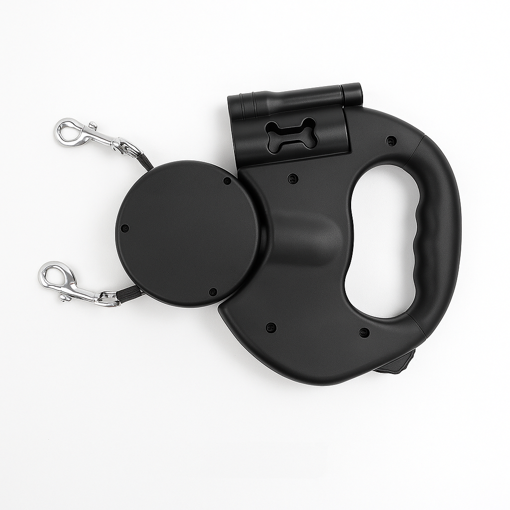 Retractable Dog Leash 360° Rotation Dual Handle