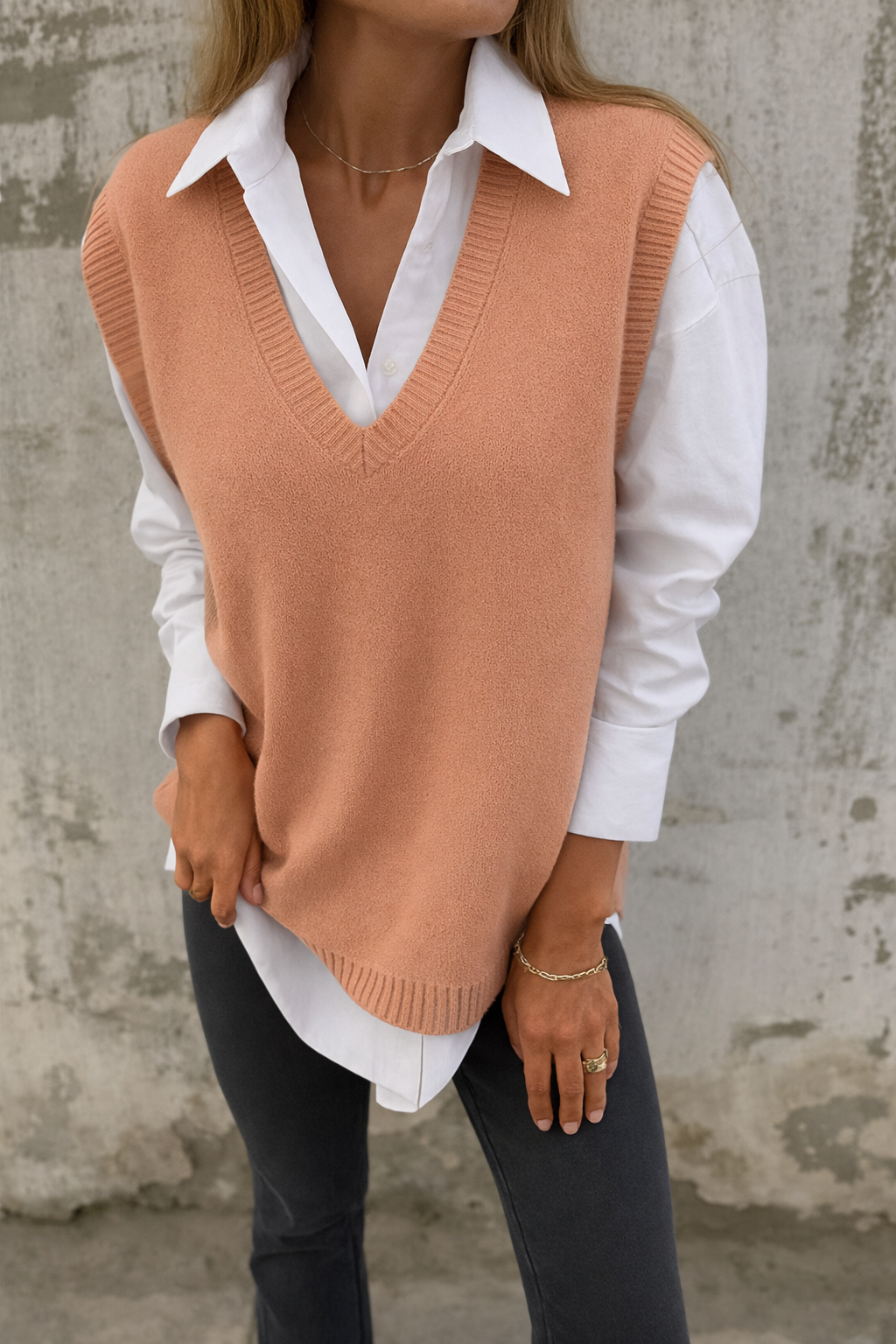 Cozy Crew Neck Cardigan Sweater - VibreMode