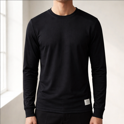 Men's Casual Cotton Long Sleeve Shirt - VibreMode