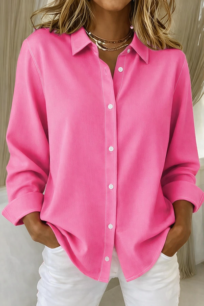 Women's Elegant Button Blouse - VibreMode