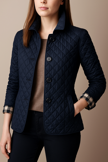 Women's Quilted Button Jacket