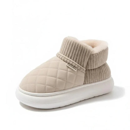 Cozy Fleece Lined Slip On Winter Shoes
