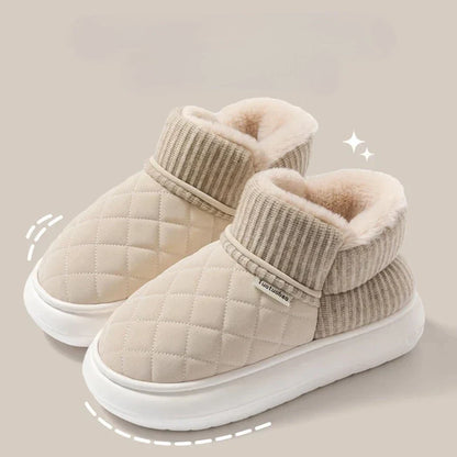 Cozy Fleece Lined Slip On Winter Shoes