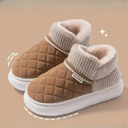 Cozy Fleece Lined Slip On Winter Shoes