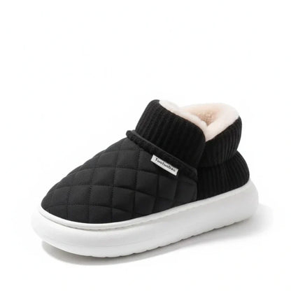Cozy Fleece Lined Slip On Winter Shoes