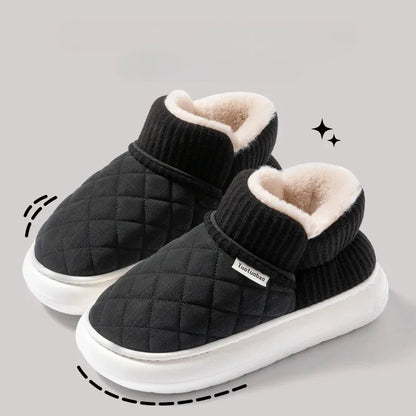 Cozy Fleece Lined Slip On Winter Shoes