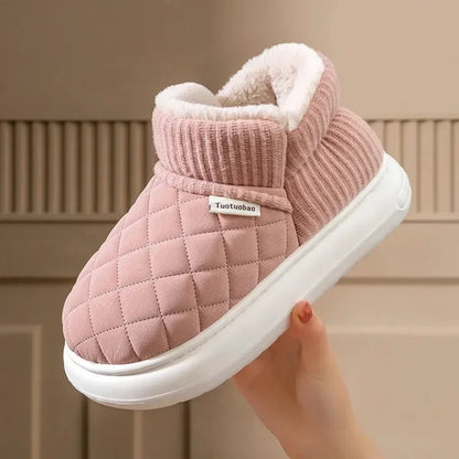 Cozy Fleece Lined Slip On Winter Shoes