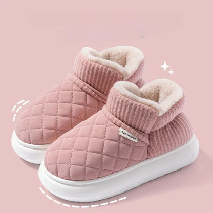 Cozy Fleece Lined Slip On Winter Shoes
