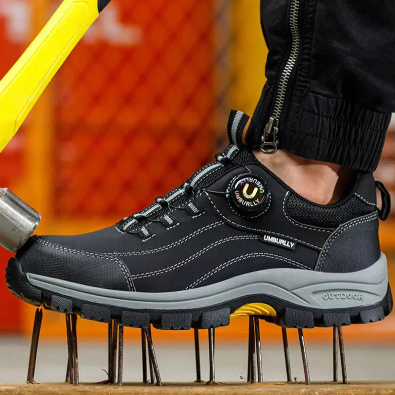 Tough Waterproof Work Boots Steel Toe Safety Shoes