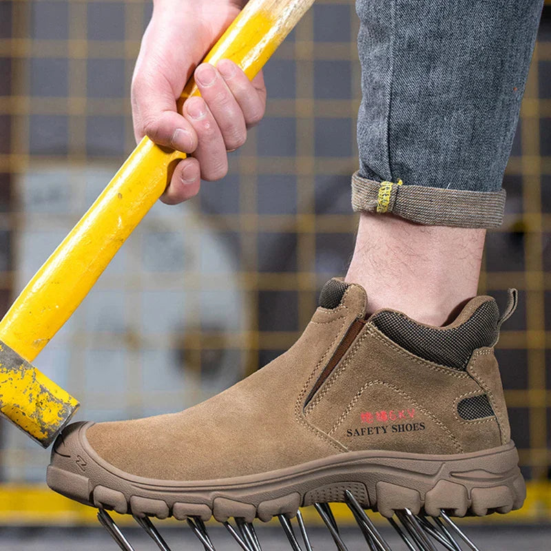 Men's Waterproof Insulated Safety Work Boots Steel Toe