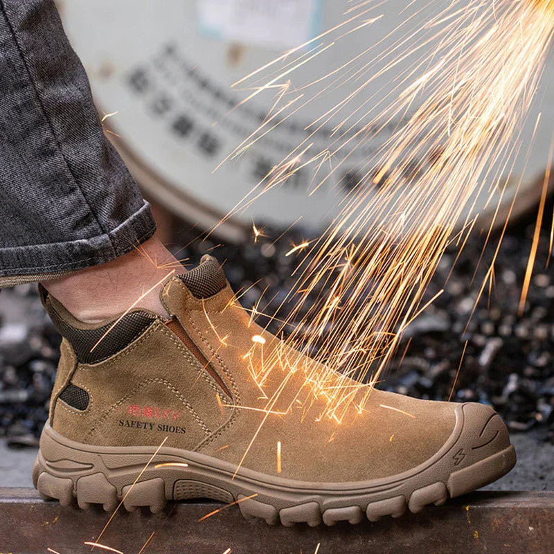 Men's Waterproof Insulated Safety Work Boots Steel Toe