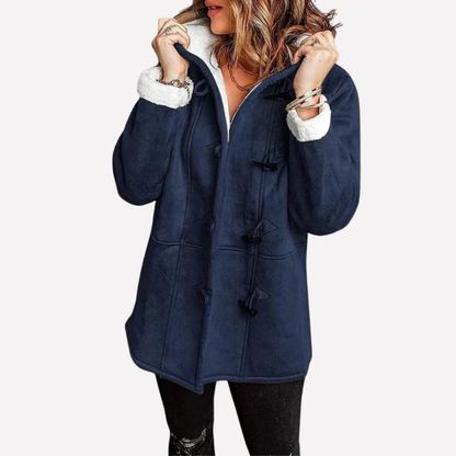 Women's Hooded Jacket Toggle Closure